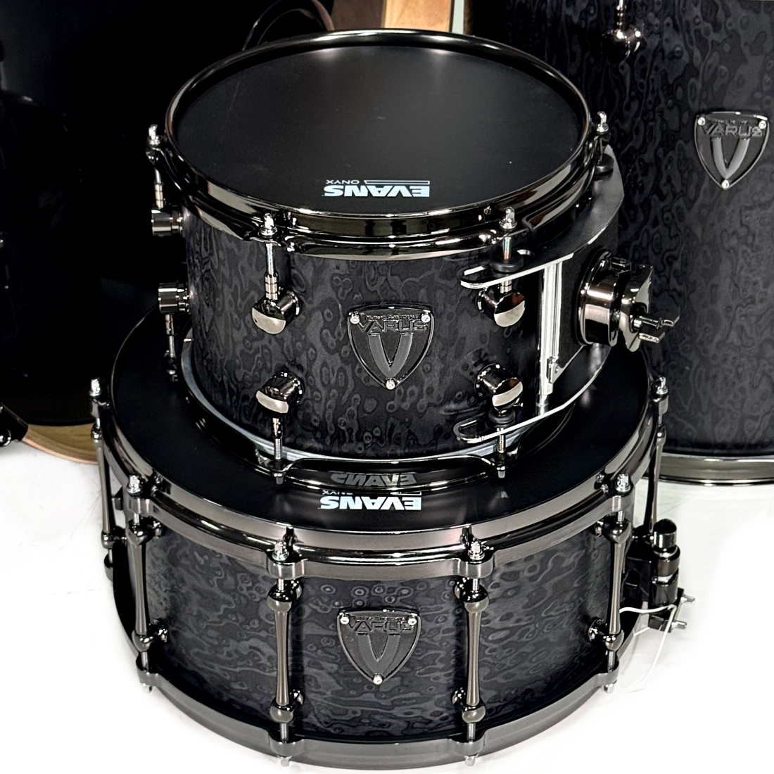 Birdseye Black Drumset (MANTOVANI CUSTOM) – Image 2